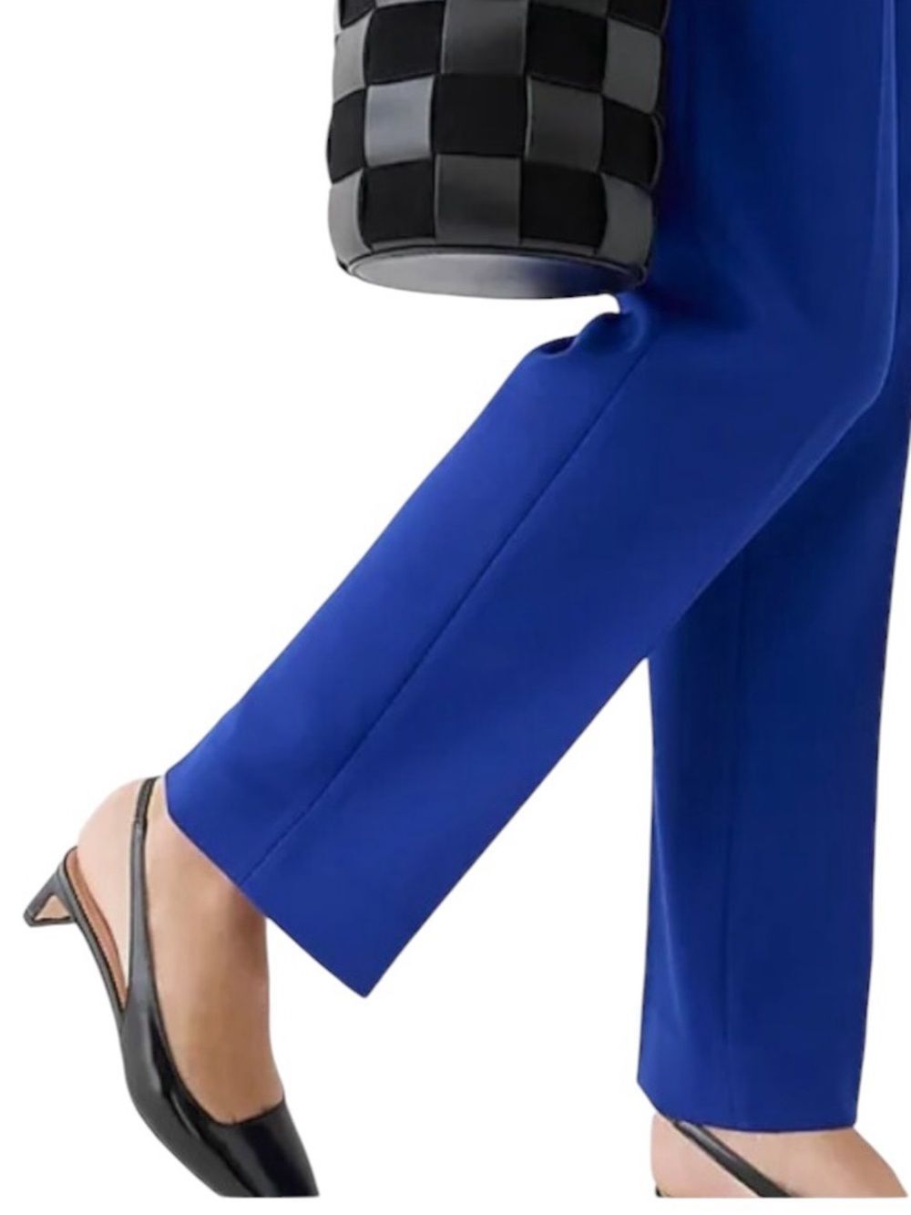J.Crew Women Kate Royal Blue Straight Leg Stretch Pants 4 - Picture 5 of 10